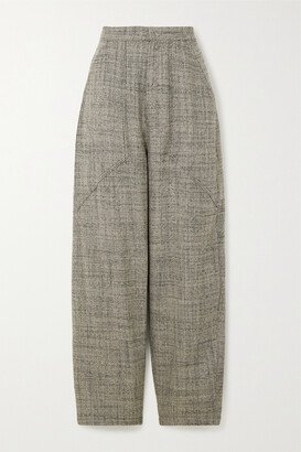 Net Sustain Wool-tweed Tapered Pants - Neutrals