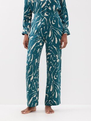 London Sandwashed-silk Pyjama Trousers-AB