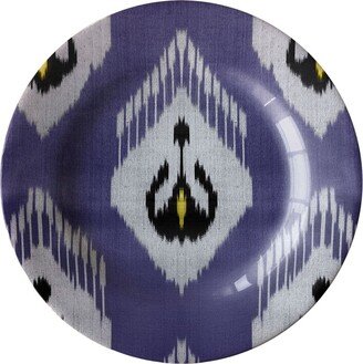 Ikat ceramic plate (28cm)-AB