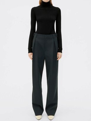 Stretch wool trousers