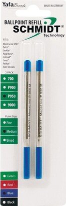 Schmidt Ink Schmidt P950 Megaline Pressurized Ballpoint Refill fits Parker ballpoint pens Medium-AA