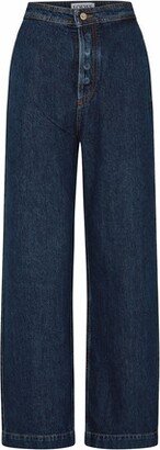 High-waisted flared jeans-AO