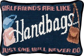 Girlfriends Are Like Needlepoint Pillow