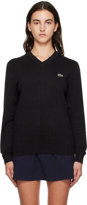 Black V-Neck Sweater-AF