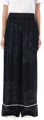 Satin Wide Leg Pajama Pants-AA