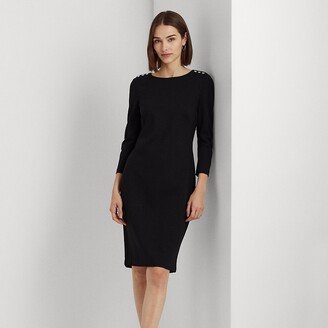 Ralph Lauren Ponte Three-Quarter-Sleeve Dress