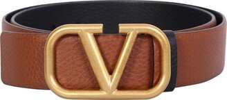 VLogo Plaque Reversible Belt-AD