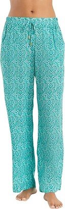 Seaside Pants (Costa Del Sol/Olive Multi) Women's Clothing