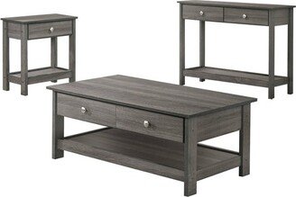 3pc Clonard Coffee Table Set Gray - HOMES: Inside + Out