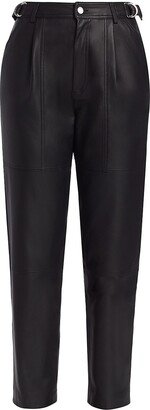 Ena Pelly Hazel Buckled Leather Pants