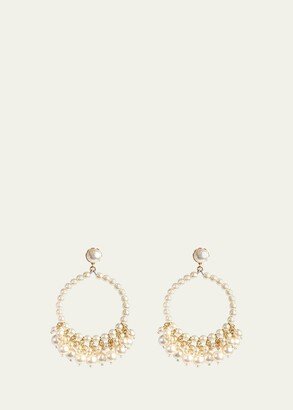 Pearly Hoop and Shaker Earrings