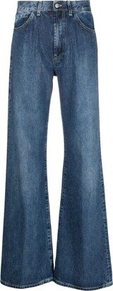 Amber low-rise wide-leg jeans