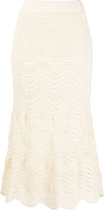 Neutral Devi Knitted Skirt