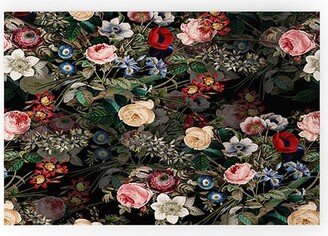 Burcu Korkmazyurek Dark Garden Large Welcome Mat