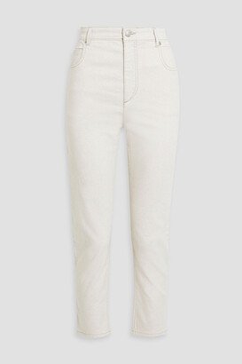 High-rise slim-leg jeans-AE