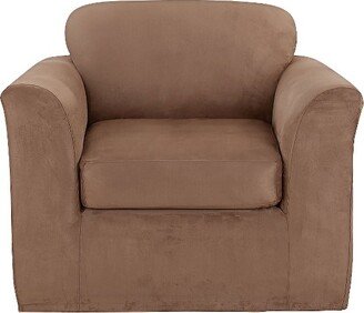 Ultimate Stretch Chair Suede Slipcover