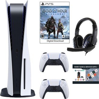 Playstation PS5 Gow Console w/ Extra Controller, Headset and Family Voucher