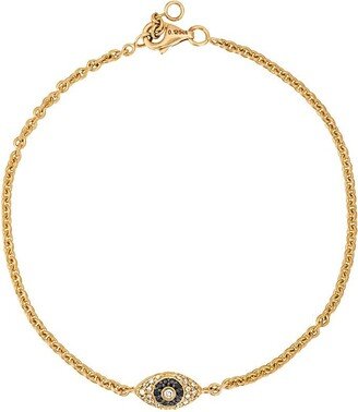 Evil Eye 18kt gold and diamond bracelet