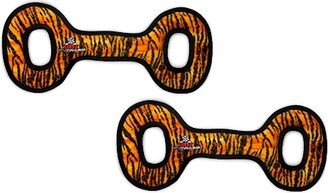 Tuffy Mega Tug Oval Tiger, 2-Pack Dog Toys