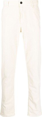 Logo-Embroidered Corduroy Tapered Trousers-AA