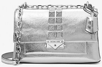 Cece Medium Studded Metallic Shoulder Bag