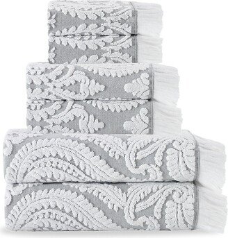 6-Piece Turkish Cotton Towel Set-AN