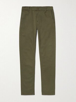 Easy Alvin Slim-Fit Organic Cotton-Blend Trousers-AA