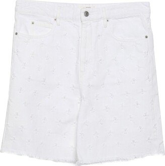 Denim Shorts White-AA