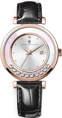 Christian Van Sant Women's Bria Silver Dial Watch