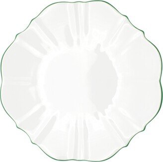 Amelie Forest Green Rim 10.5 Dinner Plate