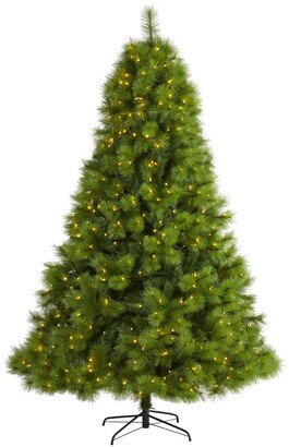 Scotch Pine Artificial Christmas Tree with 550 Clear Led Lights