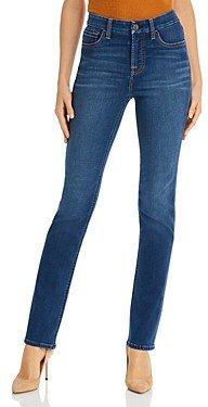 Jen 7 By 7 For All Jen 7 High Rise Slim Straight Jeans in Classic Medium Blue