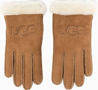 Shearling Embroider Gloves-AC