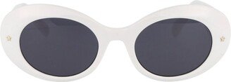 Oval Frame Sunglasses-AH