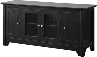 Closed Storage Wood TV Stand Console for TVs up to 55 - Saracina Home