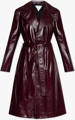 Leather Trench Coat-AL