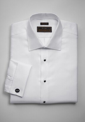 Big & Tall Men's Reserve Collection Tailored Fit Spread Collar French Cuff Formal Dress Shirt