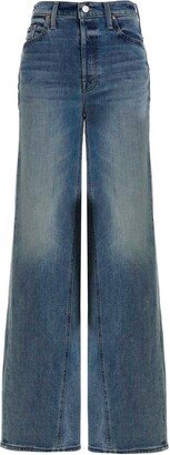 Button Detailed Straight Leg Jeans-AJ