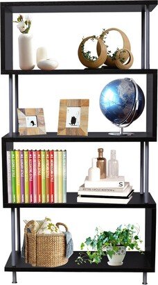 karlinc 4 S-Shaped Shelf Bookcase Books Display