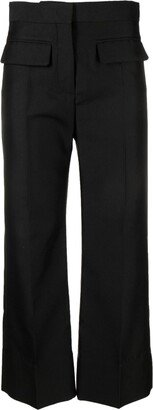 Cropped Straight-Leg Trousers-AK