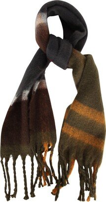 Tartan Fringed Scarf-AE