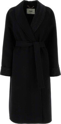 Robe-Style Midi Coat