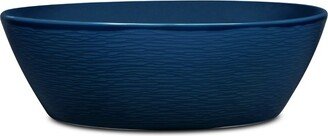 NoN Swirl (Navy on Navy) Large Round Vegetable Serving Bowl