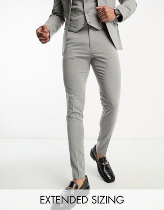 skinny suit pants in gray-AA