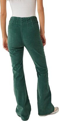 Jayde Cord Flare (Huntress Green) Women's Jeans