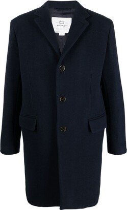 Classic single-breasted wool coat-AA