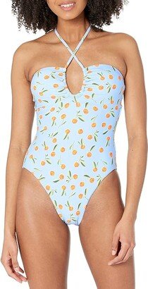 Summer Crush Bandeau One-Piece (Powder Blue) Women's Swimsuits One Piece