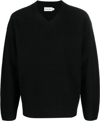 Logo-Patch Wool Jumper-AA