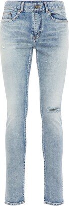 15cm Skinny low waist cotton denim jeans-AB