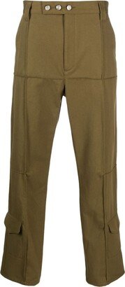 Damnonia straight-leg cotton trousers